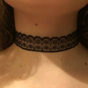 handmade black lace choker 🥀